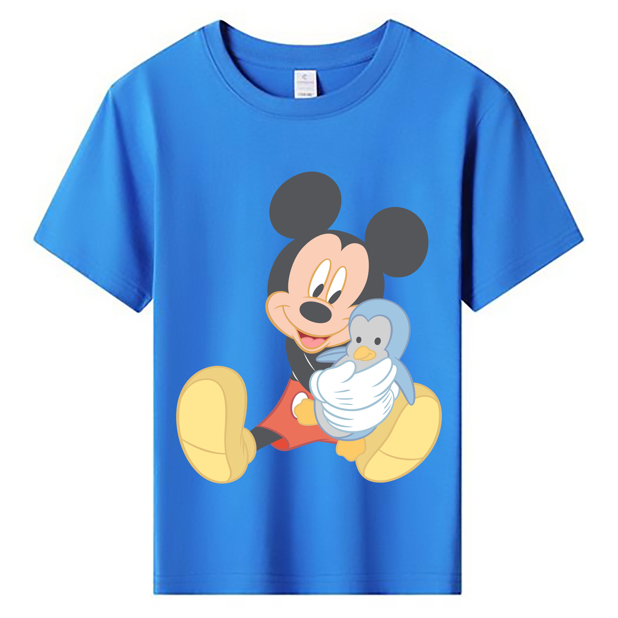 ミッキーマウス Mickey Mouse 綿100％キッズTシャツ（フロントプリント）